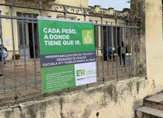 Invierten $40 millones para mejorar la infraestructura de la Escuela Nº 1 de Nogoyá