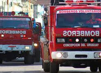 Sirenas y caravana: así fue el cierre de la Expo Bomberos en Concepción
