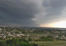 miten alerta amarilla por tormentas para gran parte de Entre Ríos