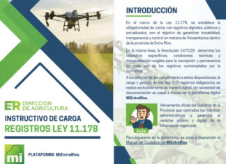 Habilitan el acceso público a registros de aplicadores y operadores de fitosanitarios en Entre Ríos