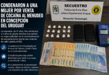 Condenaron a una mujer por venta de cocaína al menudeo en Concepción del Uruguay