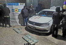 Incautan casi 24 kilos de pasta base en un operativo sobre la Ruta 14