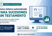 La Justicia entrerriana digitaliza las sucesiones sin testamento desde el 1° de agosto