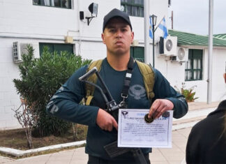 enitenciario entrerriano fue distinguido en un curso de operadores tácticos
