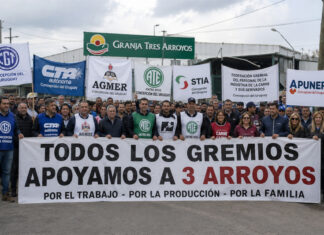 Gremios marcharán en defensa de los trabajadores de la planta La China de Granja Tres Arroyos.