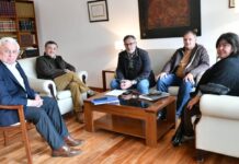Carlomagno recibió a senadores del bloque Más para Entre Ríos