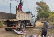 Continúan los operativos de limpieza y saneamiento urbano en la ciudad
