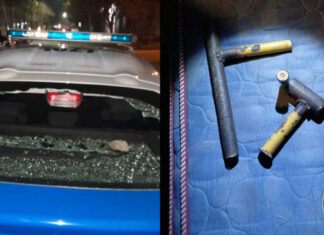 Detuvieron a un joven tras atacar un patrullero y ser sorprendido con un arma casera