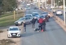 Accidente en el acceso Bruno: un motociclista herido