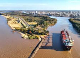 Llegó el buque KIBO para cargar madera de exportación