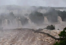 Cierran preventivamente el Circuito Garganta del Diablo por la crecida del río Iguazú