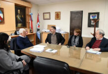 Lauritto y el presidente del CGE analizaron obras y proyectos para escuelas de la ciudad