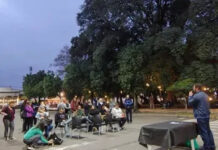 Docentes realizaron una clase pública contra la reforma previsional