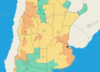 Alerta por tormentas fuertes para todo Entre Ríos: hay zonas bajo nivel naranja