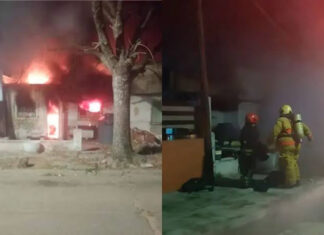 Un incendio destruyó tres viviendas y un hombre murió tras sufrir una descompensación