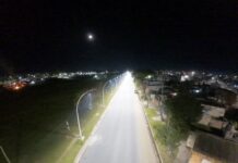Encendieron 130 luminarias LED en Frondizi