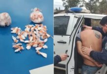 Detuvieron a un hombre con 160 dosis de cocaína