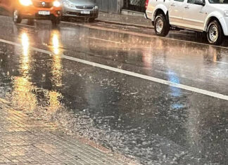 Lluvias y crecida del río marcaron el comienzo de la semana