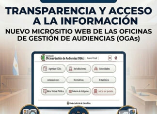 La Justicia Penal de Entre Ríos suma un micrositio para facilitar el acceso a la información