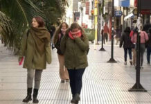 Frente frío: el sábado será el día más frío en la región