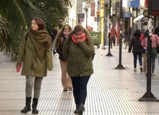 Frente frío: el sábado será el día más frío en la región
