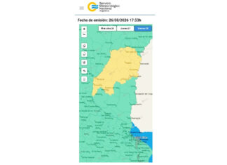 Alerta amarilla por tormentas en Entre Ríos