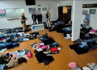 Prefectura secuestró casi 3.000 prendas que habrían sido destinadas al contrabando hacia Uruguay