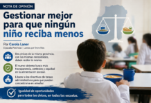 Gestionar mejor para que ningún niño reciba menos