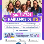 Charla ITS flyer – Mujeres Construyendo Futuro