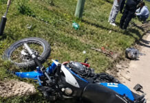 Un funcionario policial resultó herido tras un choque en Concepción del Uruguay