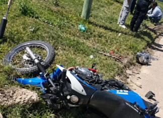 Un funcionario policial resultó herido tras un choque en Concepción del Uruguay