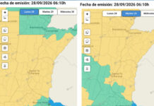 Alerta amarilla por tormentas para gran parte de Entre Ríos