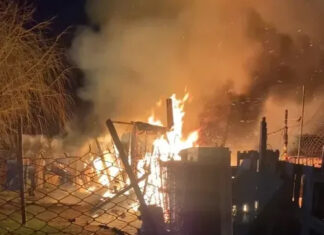 Incendio en el Ex Circuito Mena