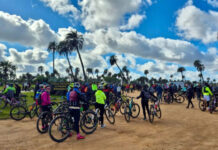 El Palmar reunió a 250 ciclistas en una nueva jornada de cicloturismo