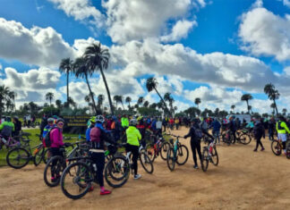 El Palmar reunió a 250 ciclistas en una nueva jornada de cicloturismo