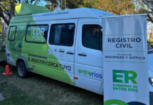 El Registro Civil Móvil continúa recorriendo Entre Ríos