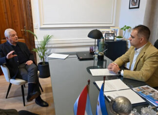 Lauritto y Davico coordinaron acciones preventivas ante posibles efectos de El Niño