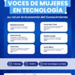 Voces de mujeres en tecnología flyer
