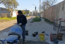 Finalizaron los trabajos en el muro externo del Cementerio sobre Sansoni