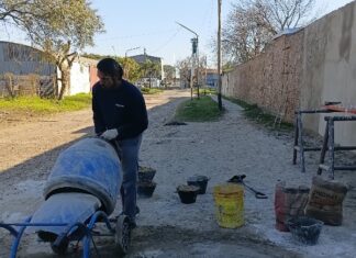 Finalizaron los trabajos en el muro externo del Cementerio sobre Sansoni