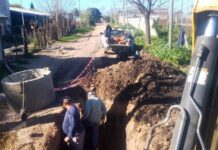 Avanza la ampliación de la red cloacal en la zona norte