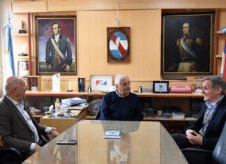 Lauritto recibió a autoridades del Banco Entre Ríos