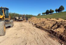 Refuerzan la protección del terraplén de la Defensa Sur