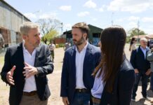 Frigerio supervisó en Concordia la prevención ante posibles crecientes