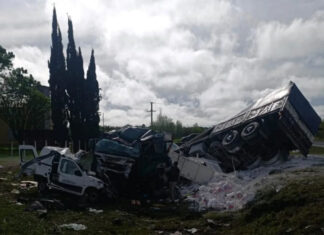 Tres personas de Urdinarrain murieron en un choque frontal sobre la Ruta 39