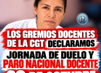 AMET Entre Ríos adhiere al paro nacional docente en reclamo de justicia por Nanci Godoy