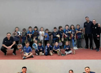 Más de 50 chicos participaron de un encuentro de escuelitas de pádel