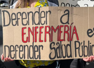 Enfermeros de Entre Ríos se movilizaron contra la nueva organización de las guardias