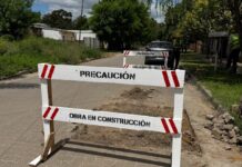 Comenzaron los trabajos de bacheo en 21 sectores de calles adoquinadas