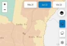 El SMN elevó a naranja la alerta por tormentas en sectores de la provincia